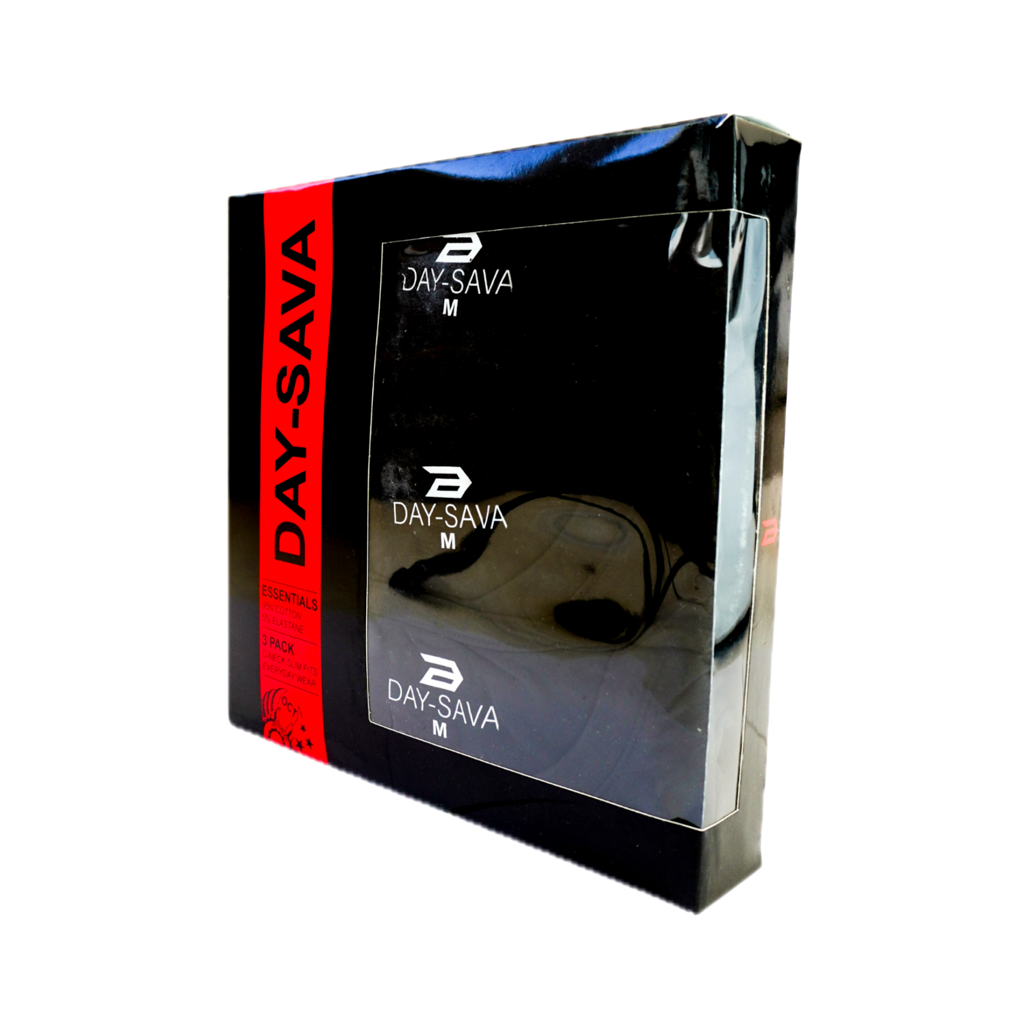 SLIM FIT TSHIRTS  BLACK (3 PACK)